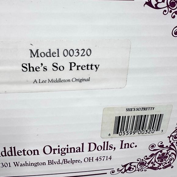 Lee Middleton 2000 Original Doll Model 00320 #146/1500-"She's So Pretty"-NEW! - Picture 10 of 11